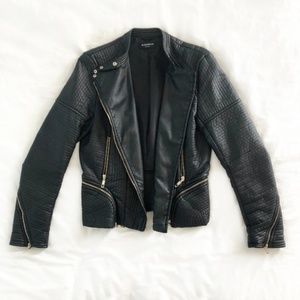 Vegan Leather Moto Jacket